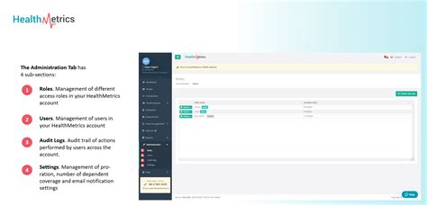 HealthMetrics Portal .
